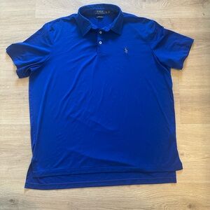 Polo Ralph Lauren Men's Performance Golf Polo Shirt Short Sleeve, Blue Size XL
